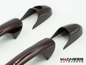 FIAT 500 Exterior Door Handle Kit - Carbon Fiber - Red Candy